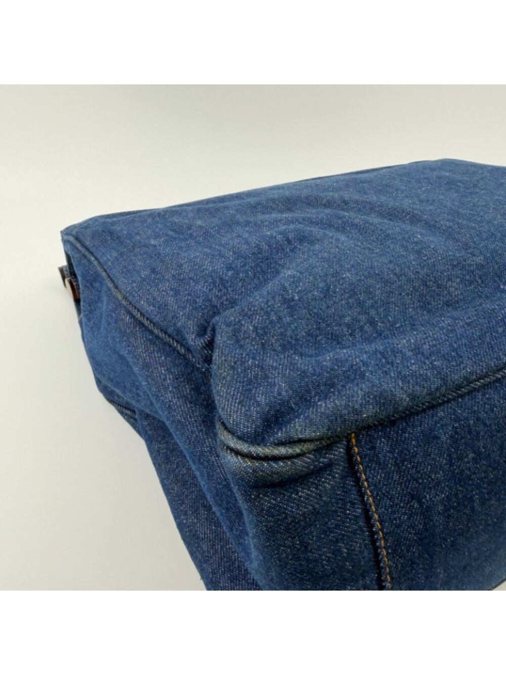 ★SOLD★ Chanel CC Logo Handbag Blue Denim Vintage - Picture 7 of 15